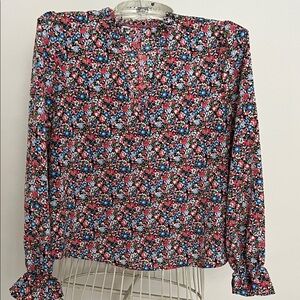 SHEIN Multicolor Floral Blouse